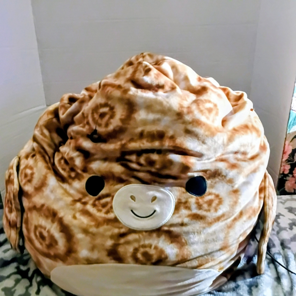 Brown Tie-Dye Plush Squishy Marshmallow